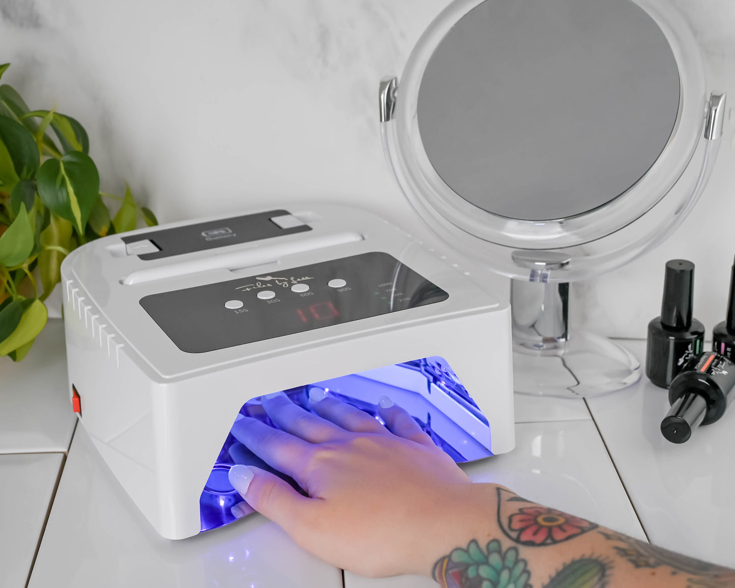 Cordless UV+ LED Curing lamp